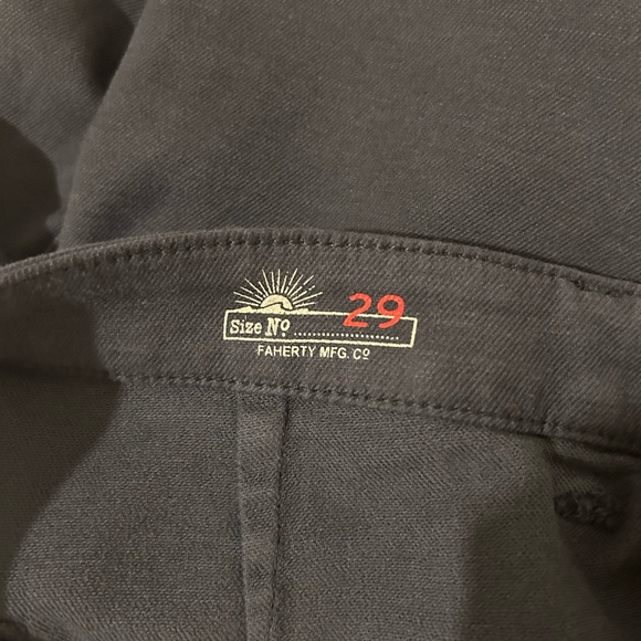 Faherty Women’s Stretched Terry Shorts In Wash Black - Picture 6 of 6